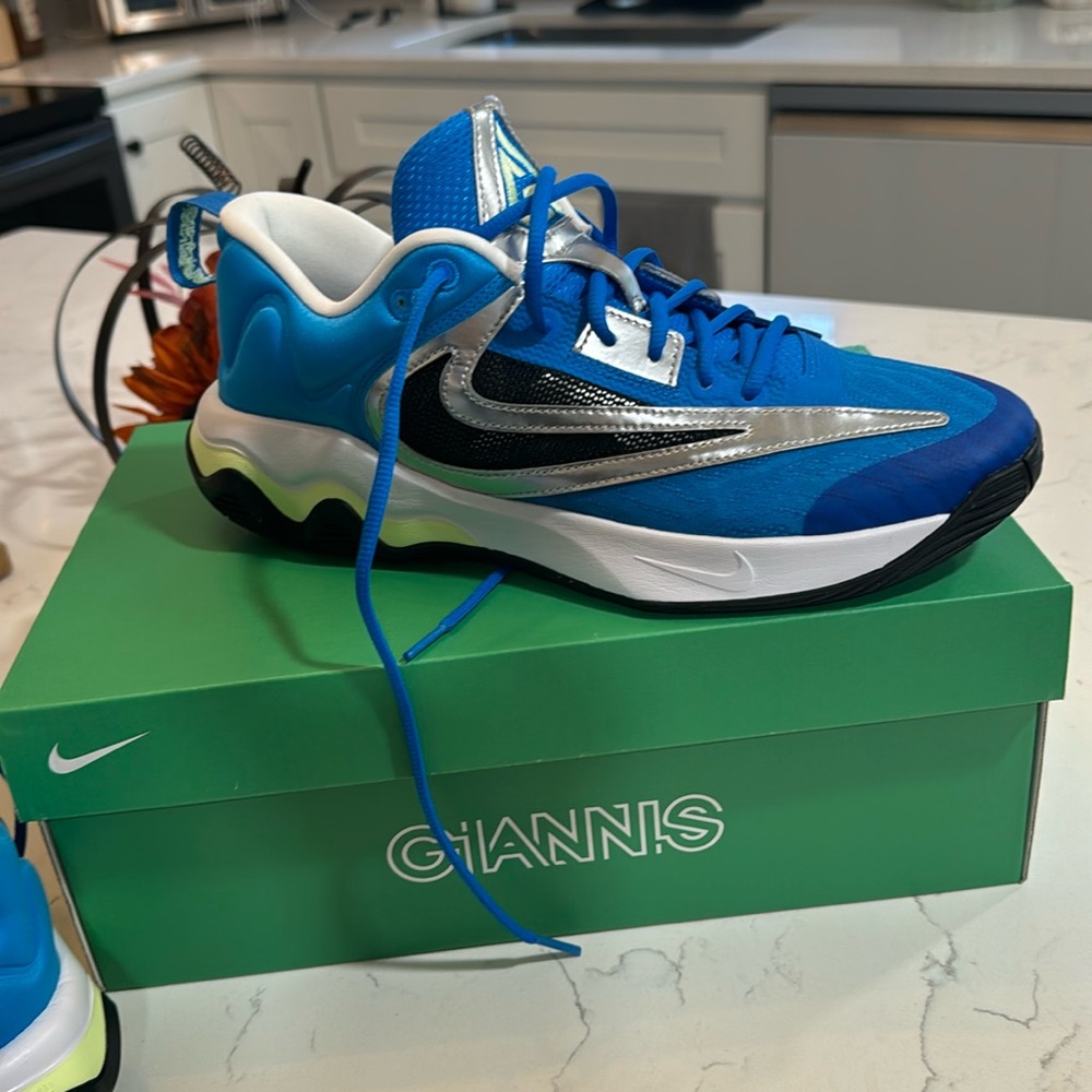 Nike sneakers. Fun colors.  Very comfortable. Never been worn.